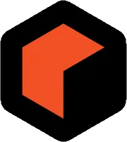 The Reason Studios logo. It is a black and red logo that evokes a stylized cube.